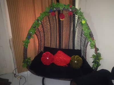Red and black swing, for indoor and outdoor