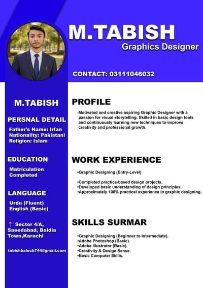 I am graphics designer and I need job