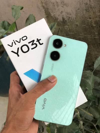 Vivo Y03t 4+4/64gb with only box 10/10 new condition for sale
