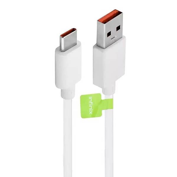 Original Infinix Original Xiaomi Mi 6A Turbo Charger Cable 2 Meter | USB Type-A to Type-C Data Sync | 120W HyperCharge Fast Charging Cord for Mi Redmi