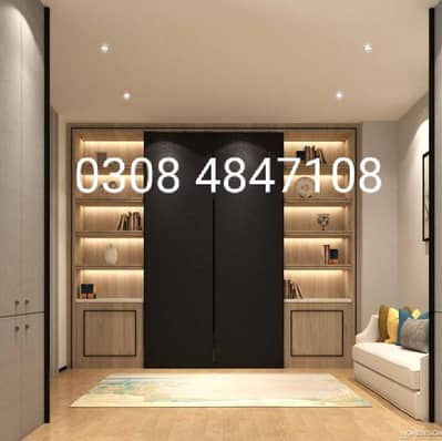 carpenter wood warks service woodden door wardrobe kitchen cabinet and