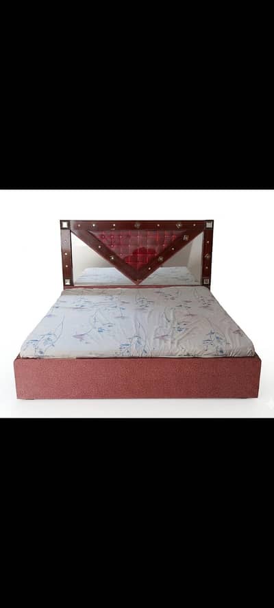 beautiful maroon bed | with foam