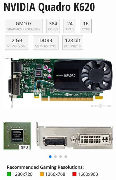 Nvidia Quadro k620 2GB