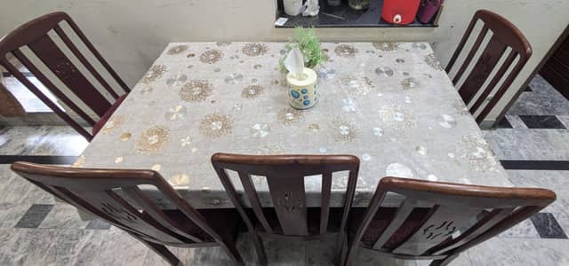 Dining table with 5 chairs