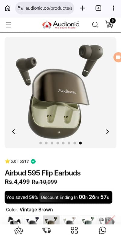 Audionic 595 Airbuds New