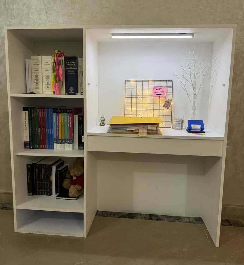 Study/work table with shelves 1