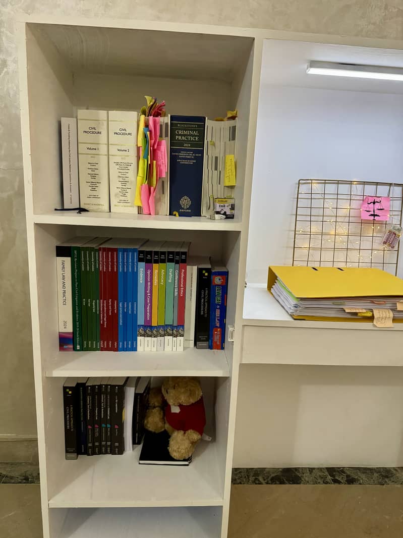 Study/work table with shelves 2
