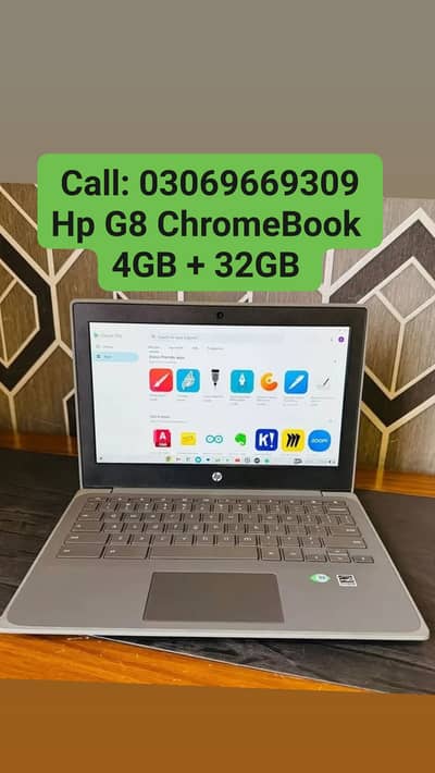 Hp G8 Celeron ChromeBook 4GB Ram 5HRS Backup With Warrant