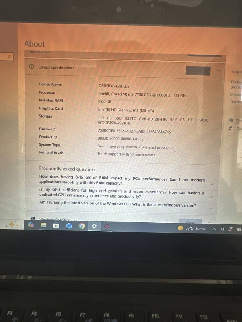Dell Core M3 4