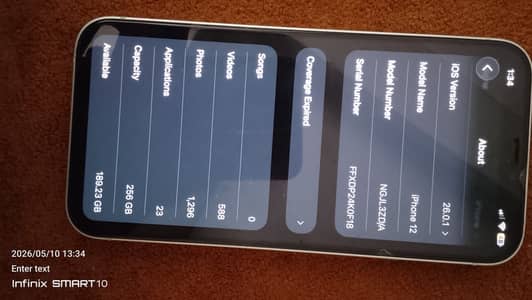 i phone 12 pta aproved battery health 91  /256 gb rom