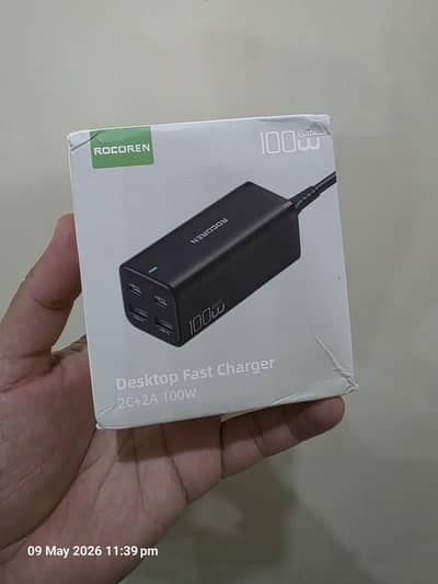 Rocoren 100w Gan Superfast Charger 2C + 2A  For mobiles and laptops