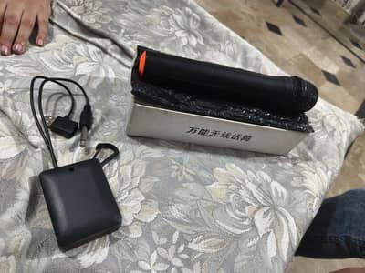 wireless mike connected with speaker condition 10 by 10