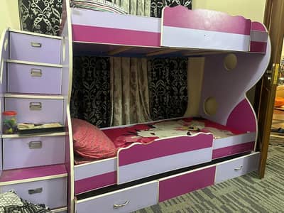 3 bed bunk bed for kids