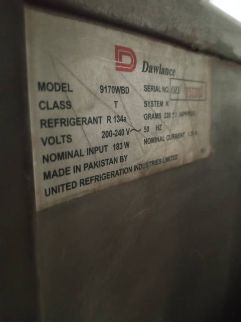 Dawlance Refrigerator 0