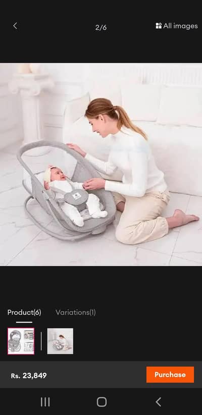 Mastela 4 in 1 baby swing
