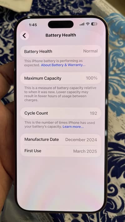 16 pro max pta approved physical + esim