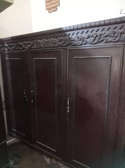3 door 2 part cupboard for sale
