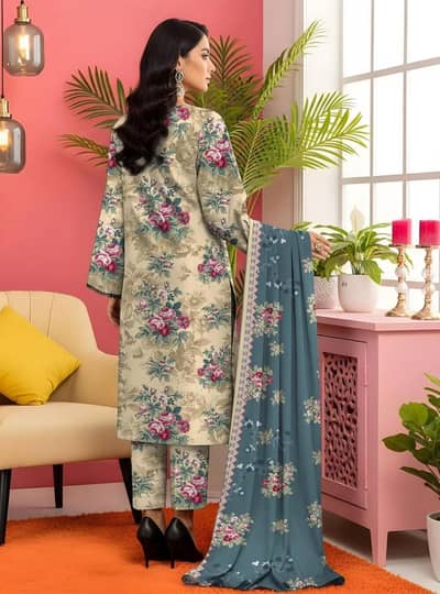 printed lawn 3 pc