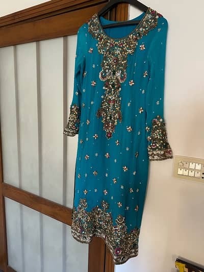 Pure Chiffon Heavy Formal 3pc Stitched