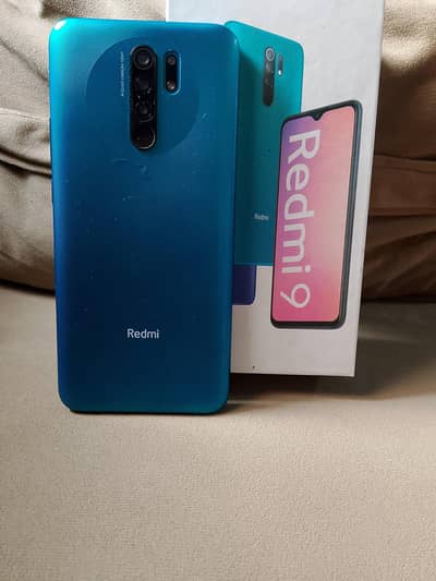 Readmi 9 4gb ram 64gb rom PTA approved with box glass carck