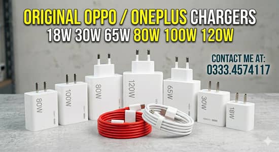 Original Charger Oppo Oneplus 18W 30W 64W 80W 100W 120W Box Pulled