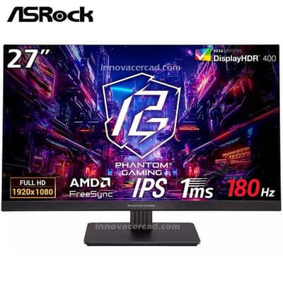 AsRock 27" IPS 180hz 1ms HDR gaming Monitor PG27FFT1B