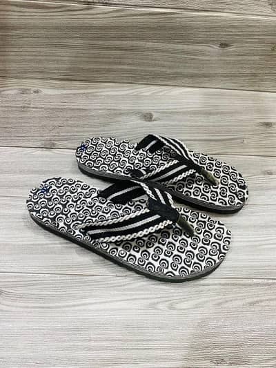 Men printed memory foam casual slipper 