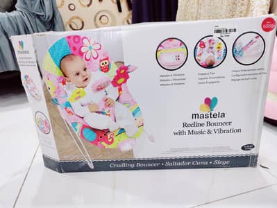 Brand New Mastela Music and Vibration Baby Bouncer - Orignal Box Inc.