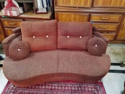 Maroon 7 Seater Sofa Set