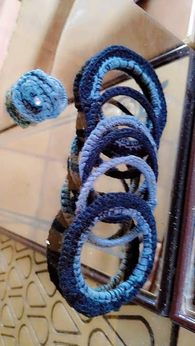 Hand made jelwry and begs