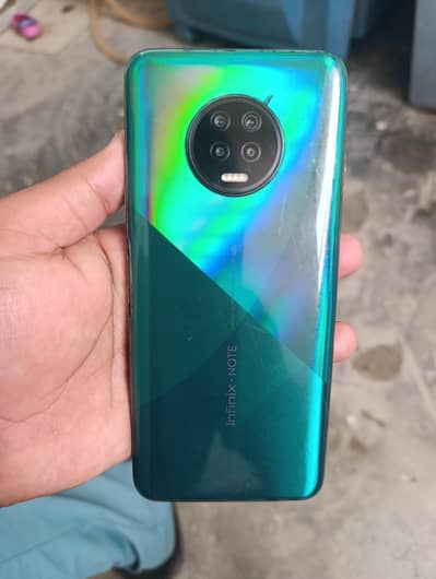 Exchange possible to iPhone  / infinix Note 7.  pro 6/128.  GB no open