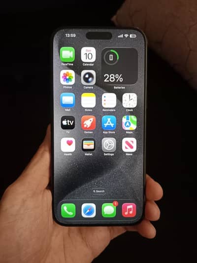 Apple iPhone 15 Pro Max 256GB Physical + e-SIM Protection Film Applied