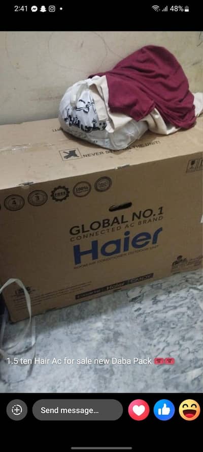 19hfc new dc inverter ac for sale dabba pak demand 160 negeotiable. . . .