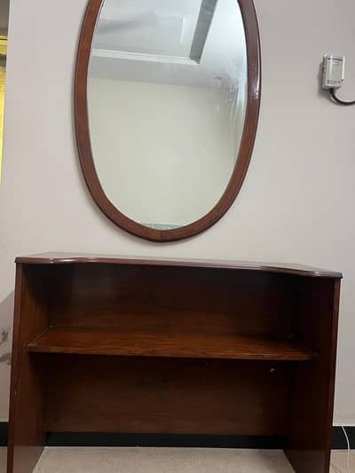 dressing table with mirror
