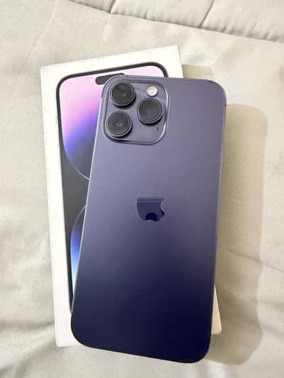 Iphone 14pro max 256 gb physical duel sim non pta with box