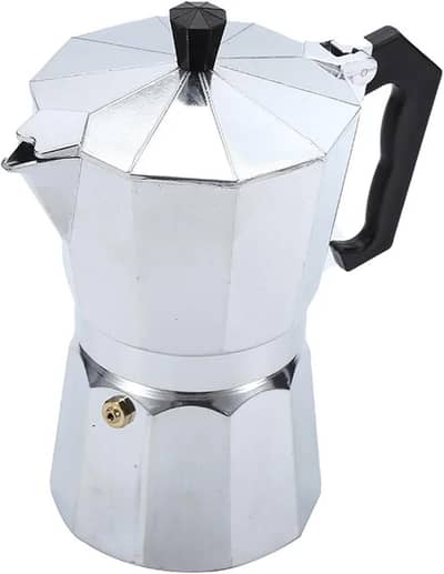 Moka Pot – Italian Aluminum Stovetop Espresso Maker, 6 Cups