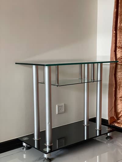 Modern Glass TV Trolley / Console Table