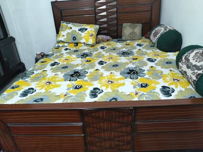 Double Bed with Master Brand Mattress for Sale – Rs. 20,000