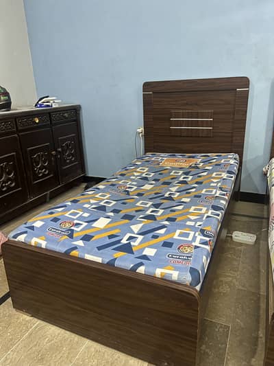 Wooden single bed per bed 15k