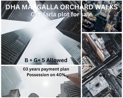 08 Marla Commercial plot on Circulation 08, Dha Margalla Orchards Walks, Islamabad
