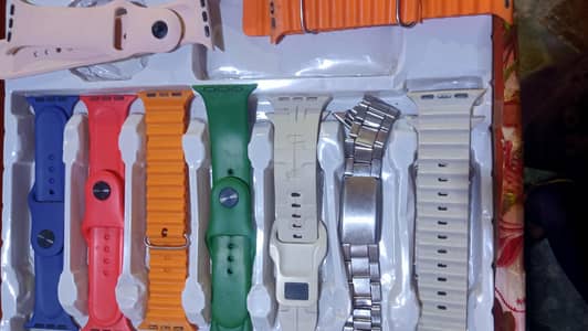 Ultra Smart watch|10/10 condition| 9 straps included