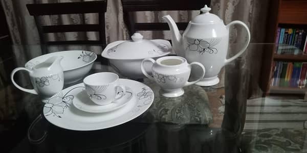 Bone China Dinner Set + Tea Set (8 Person Serving)