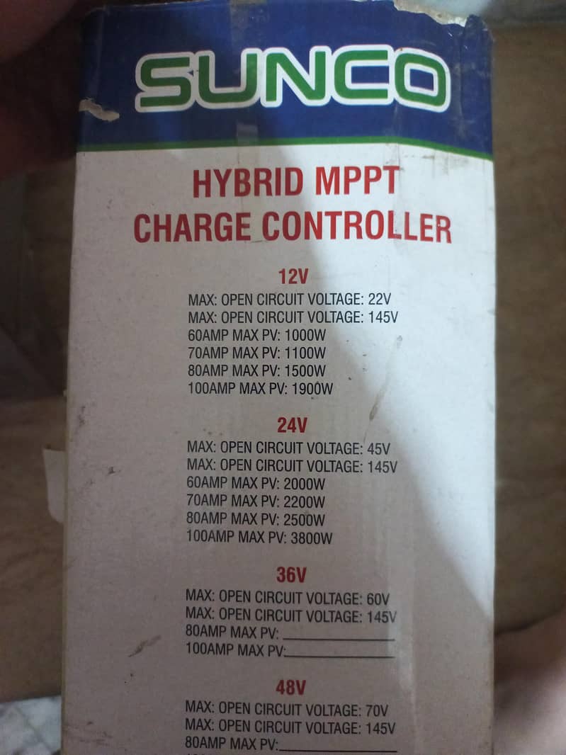 Sunco mppt 100A 1
