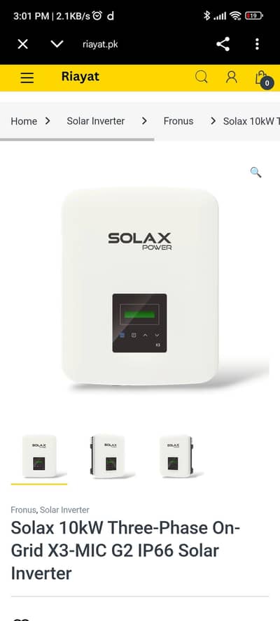 Solax X3 - 10 KW Inverter On Grid 3 Phase