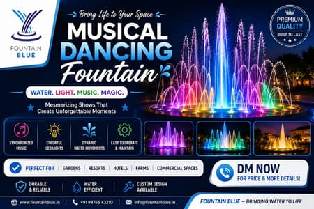 Professional musical dancing fountain manufacturer in Pakistan