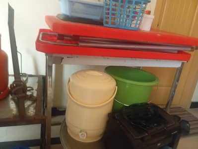 12 chairs and 3 tables set for sale