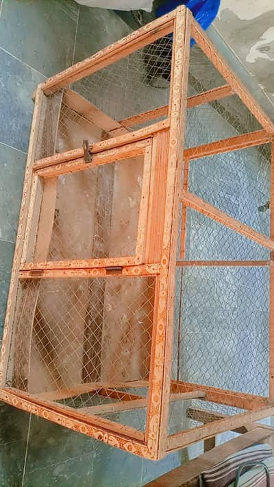 wooden hen cage