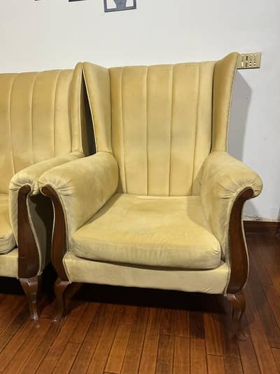 Used Sofa Set for Sale – 2 Sofa Chairs + Center Table