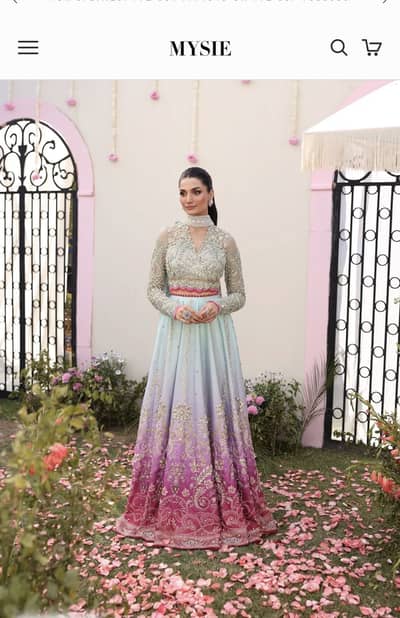 bridal dress / wedding wear / walima dress / bridal maxi for sale