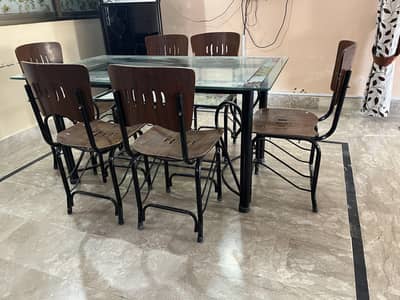 6 chairs dinning table